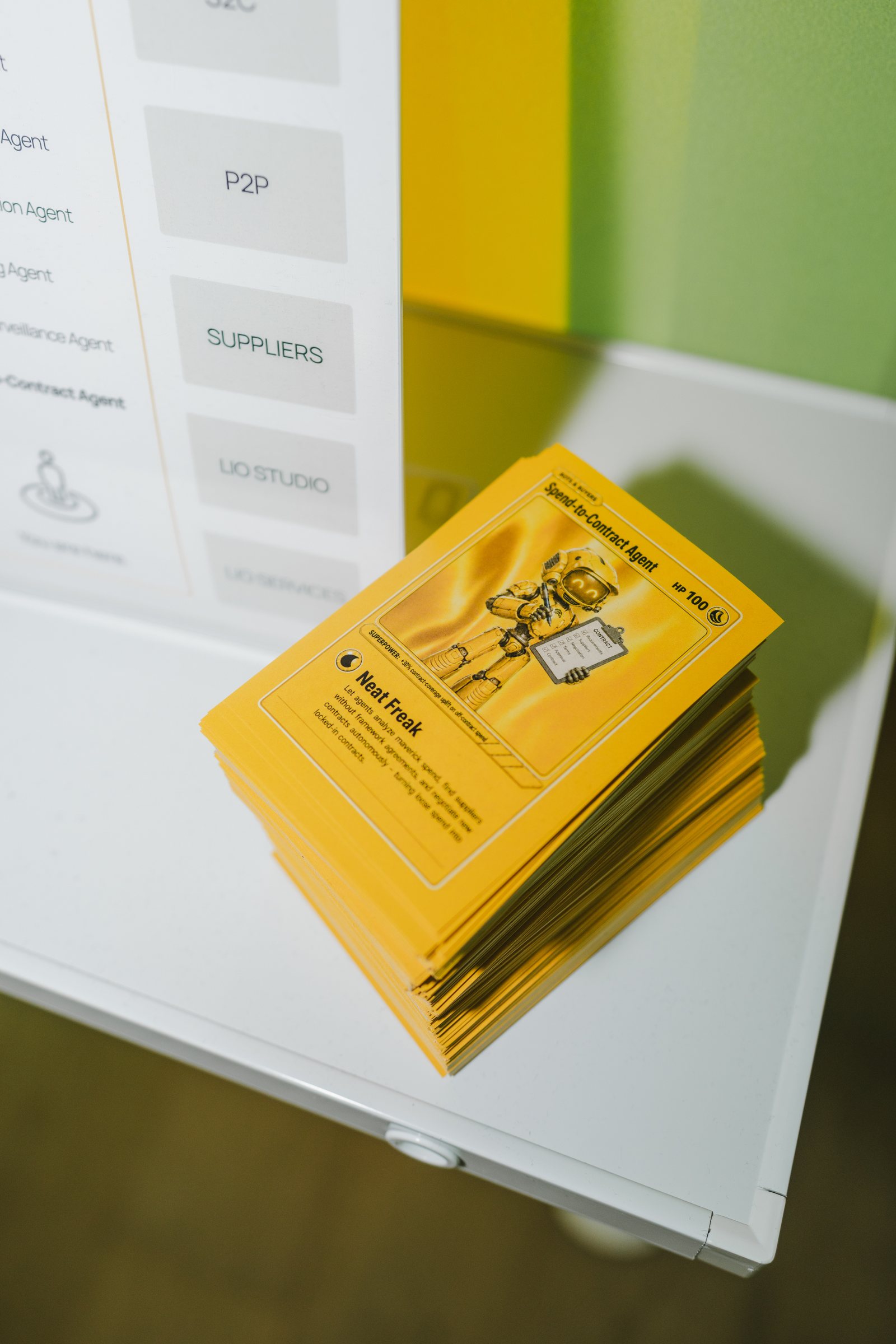 Bots & Buyers Munich - Agenda cards at the entrance